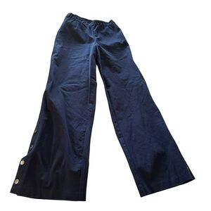 Isaac Mizrahi Blue Wide Leg Pants